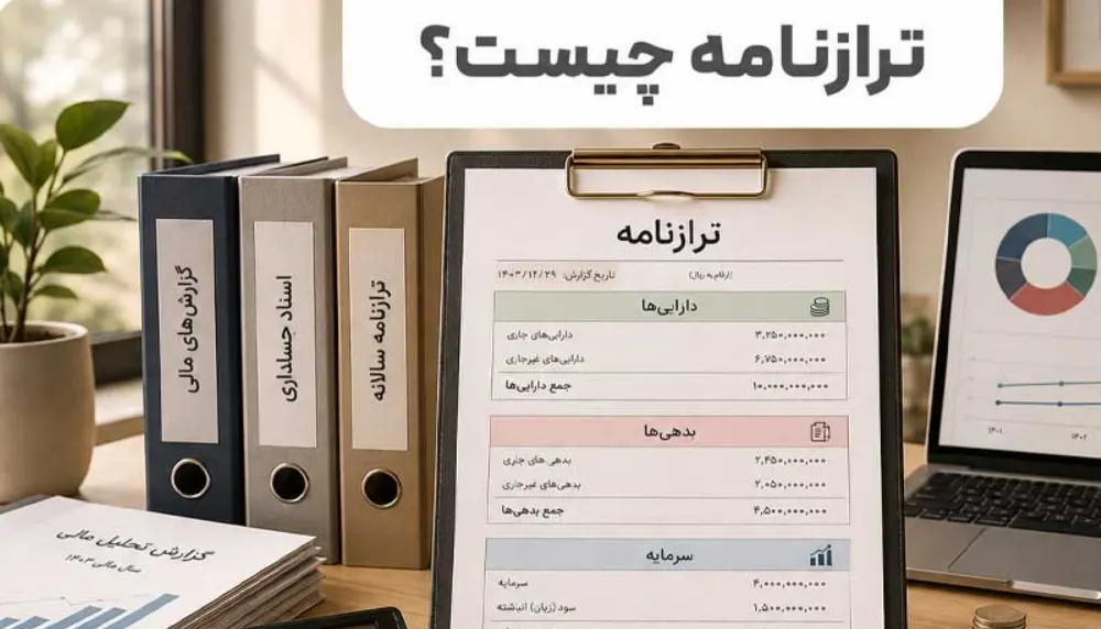 نقش نرم‌افزارهای حسابداری مدرن در تهیه ترازنامه (سپیدار و هلو)